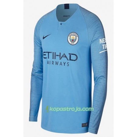 Billiga Fotbollströjor Manchester City Hemma tröja 2018/19 Långärmad